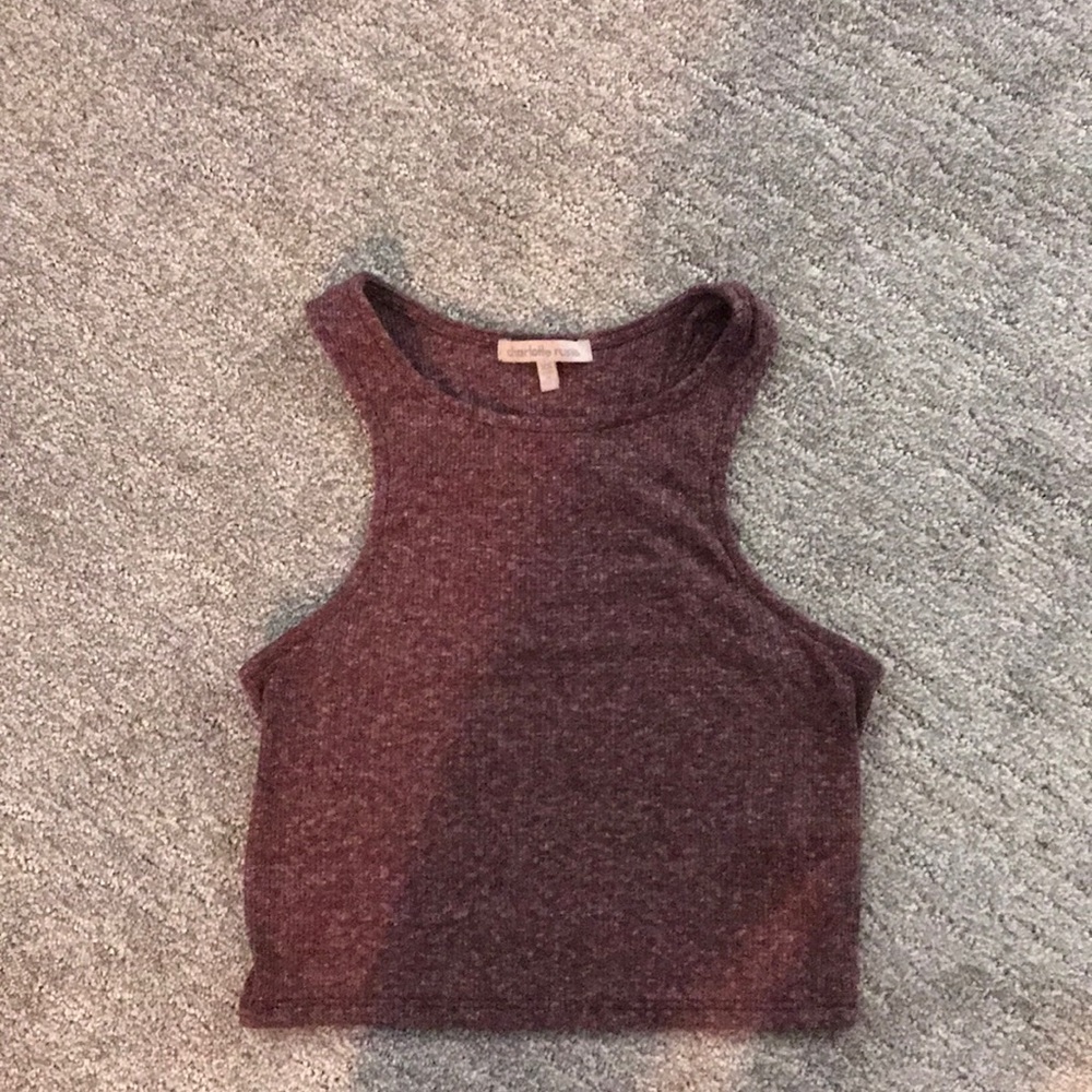 Red Crop top